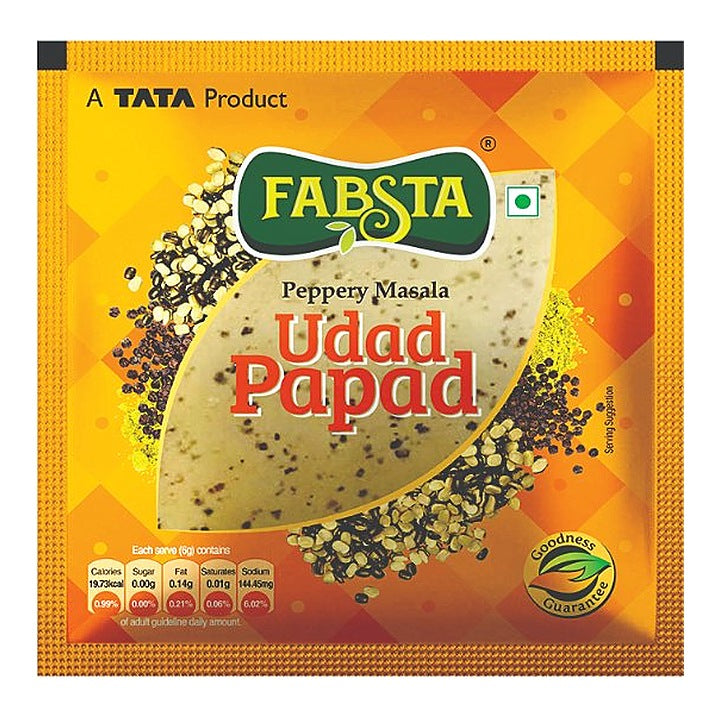 Fabsta Peppery Urad Papad, 1 Kg