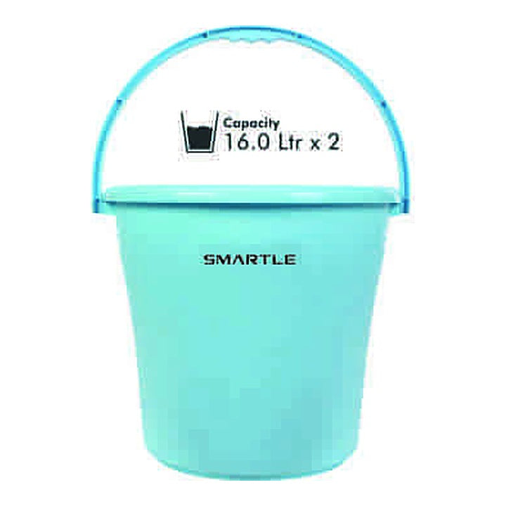 Smartle Frosty Bucket Printed Blue 16 Ltr 1 pc
