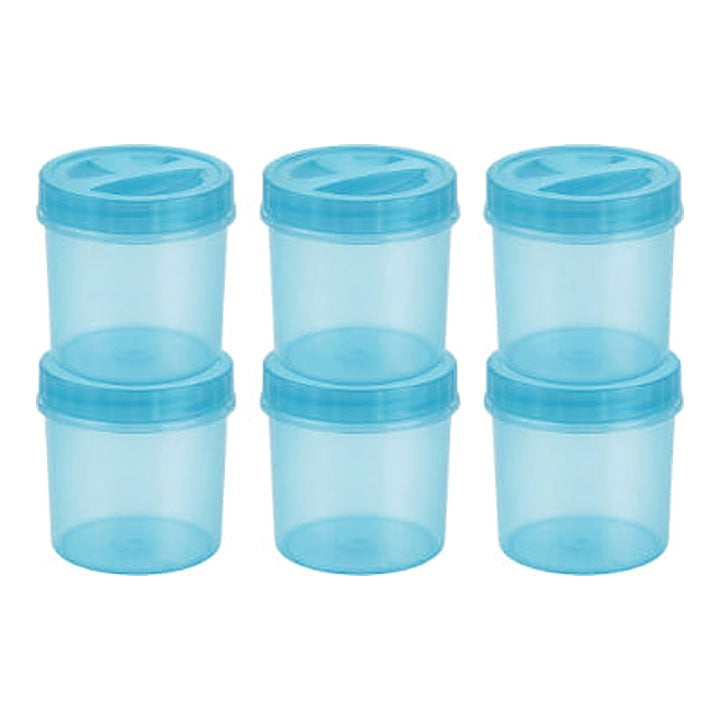 Smartle Plain Containr 250 Ml Blue set of 6
