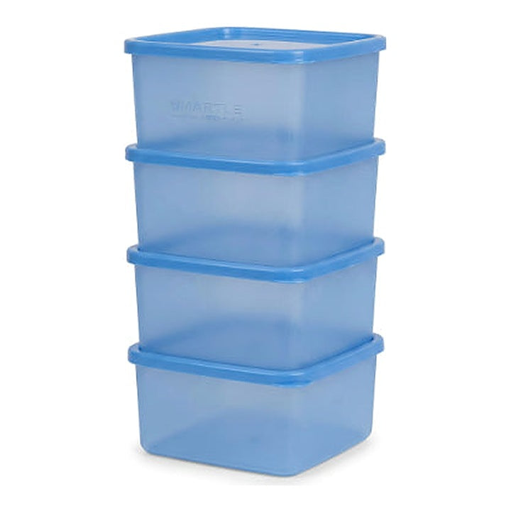 Smartle Fresia Opaue Container Blue set of 4