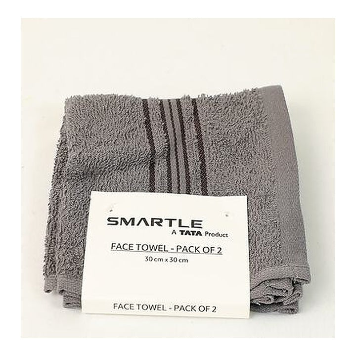 Smartle Face Towel Grey set of 2