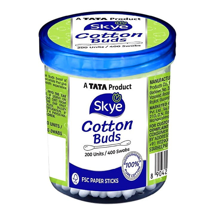 Skye Cotton Buds, 200 Pcs (Jar)