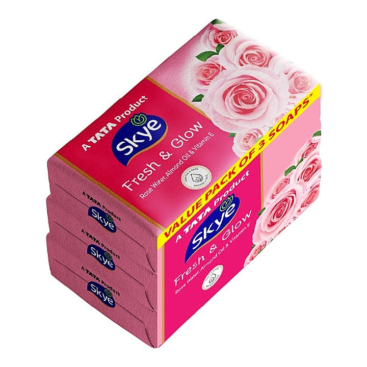 Skye Fresh & Glow Soap, Pack of 3 x 150 g