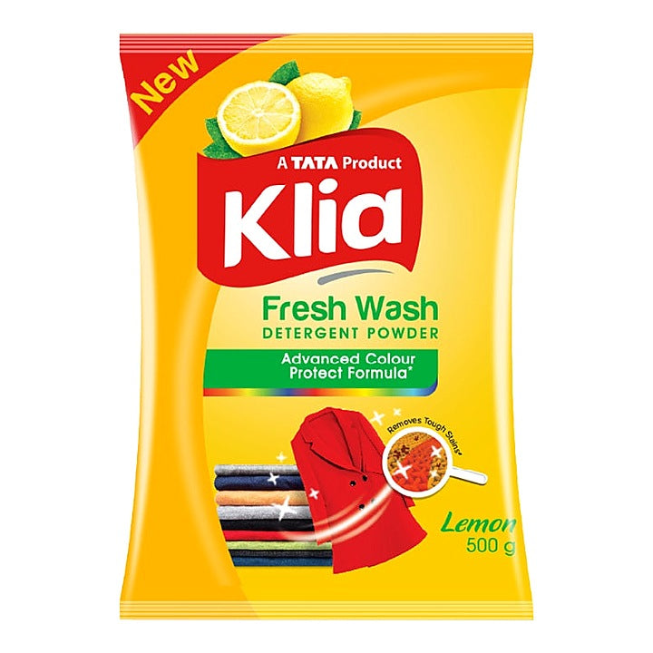 Klia Lemon Detergent Powder, 500 g