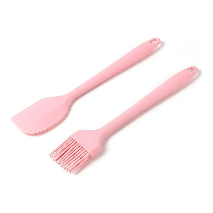 Smartle Silicon Spatula & Brush Pink 1 pc