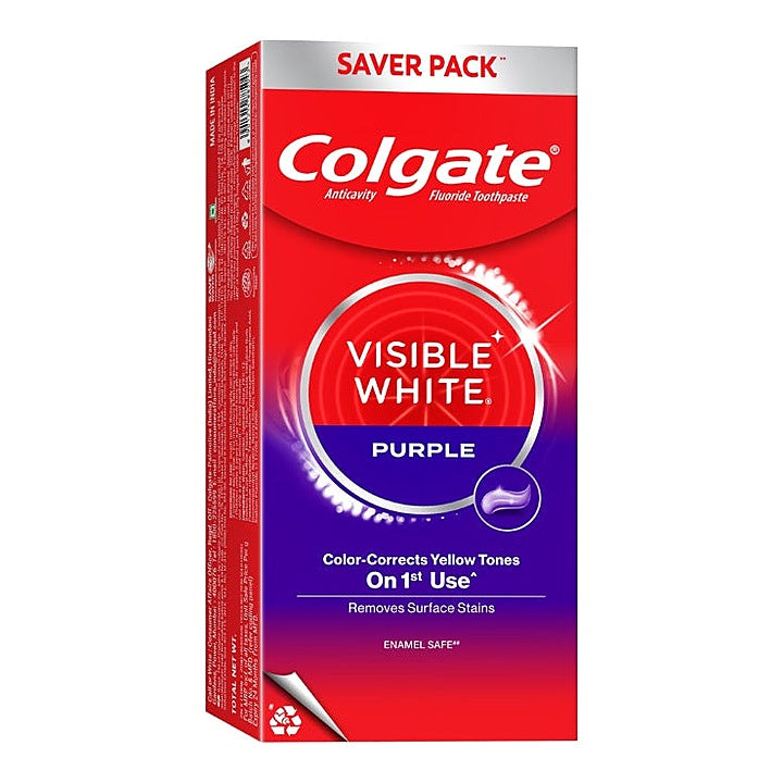 Colgate Visible White Purple Toothpaste 240 g