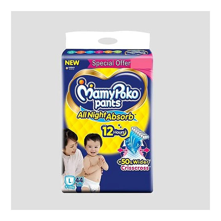 Mamy Poko Pants Standard All Night Large Diaper 44 pcs