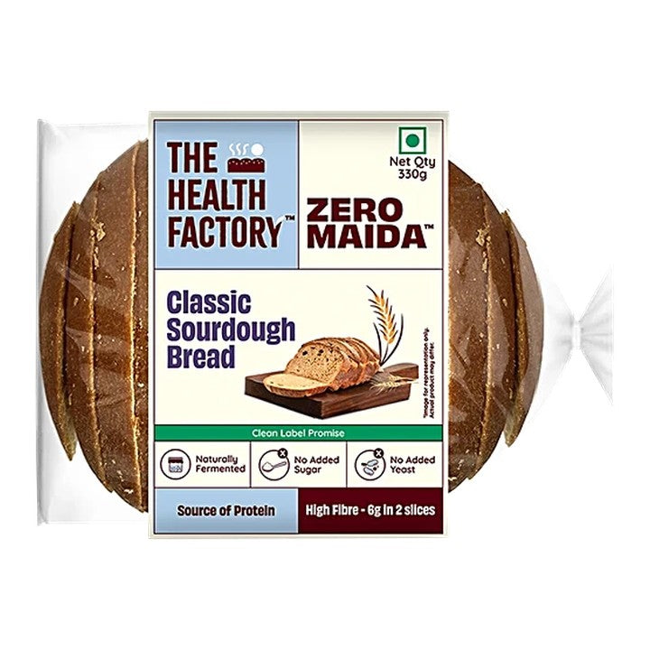 The Health Factory Zero Maida Classic Sourdough Bread, 330 g