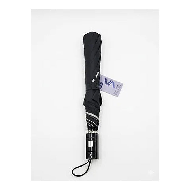 Smartle 21 Inch 2 Fold Black Silver Umbrella 1 Pc