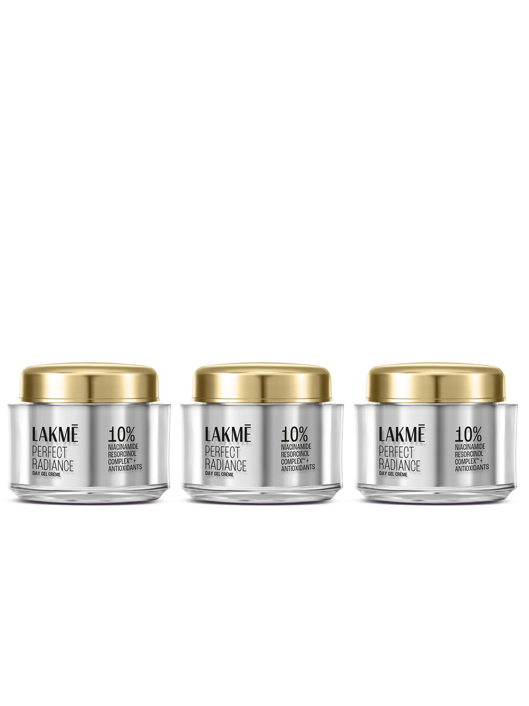 Lakme Set of 3 Perfect Radiance Day Gel Creme with 10% Niacinamide - 28g each