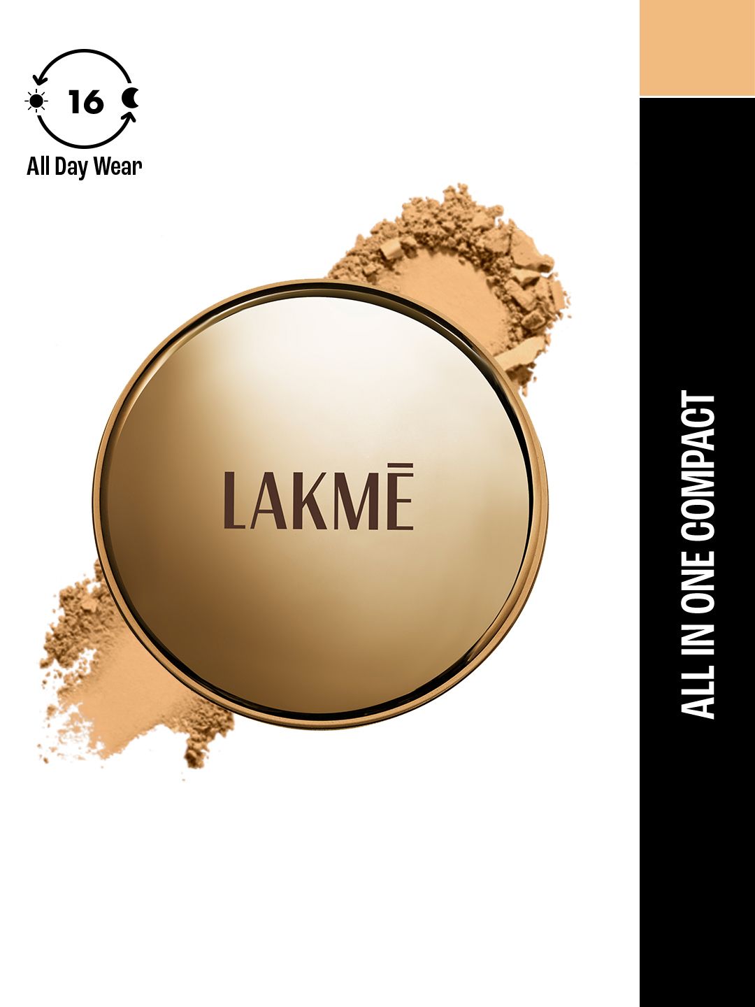 Lakme Powerplay Priming Powder Foundation, Lasting Matte, Dry/Oily Skin, Silky Golden, 9g