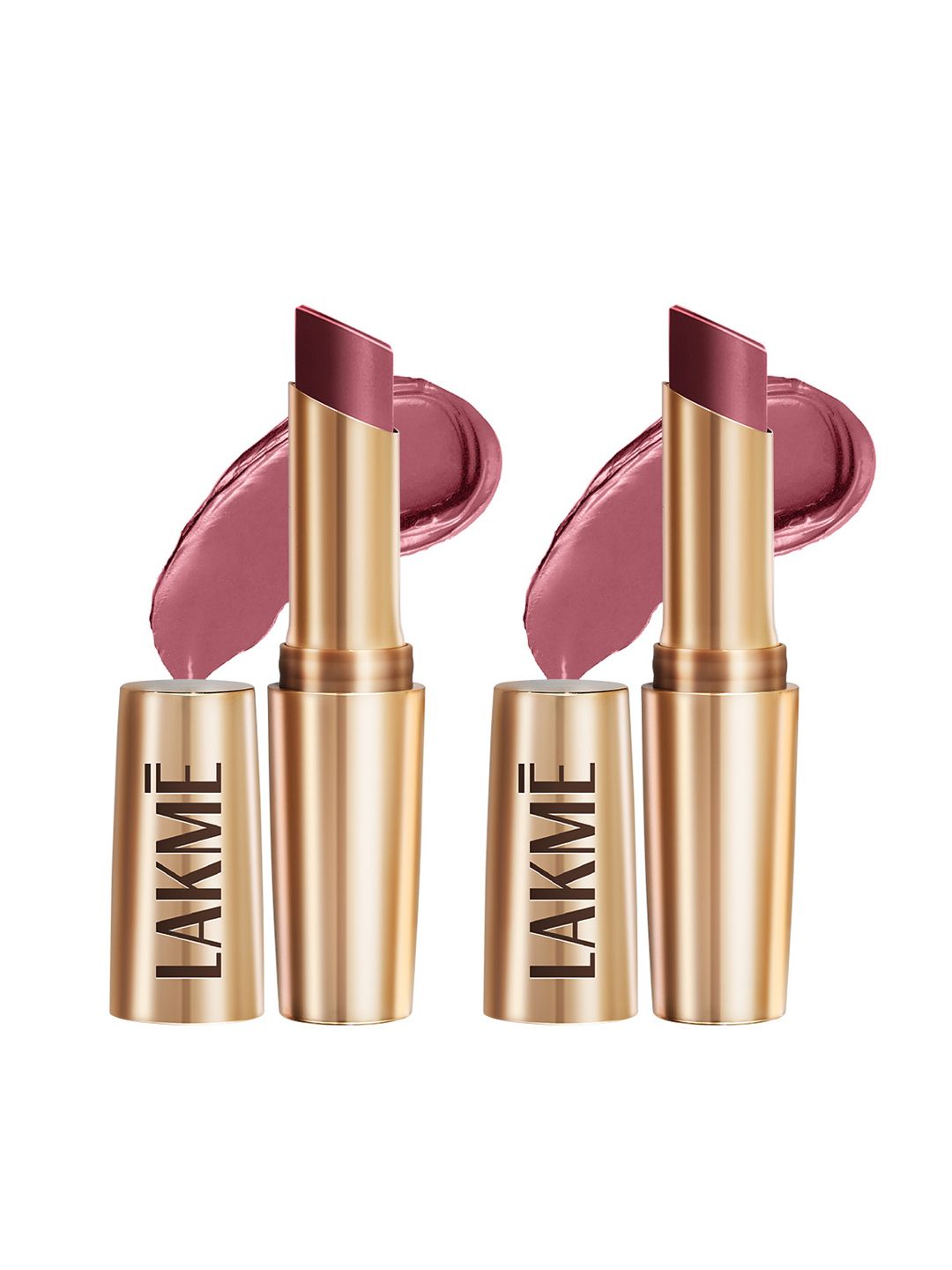 Lakme Set of 2 9to5 Powerplay Priming Matte Lipstick 3.6g each - Mauve Matter