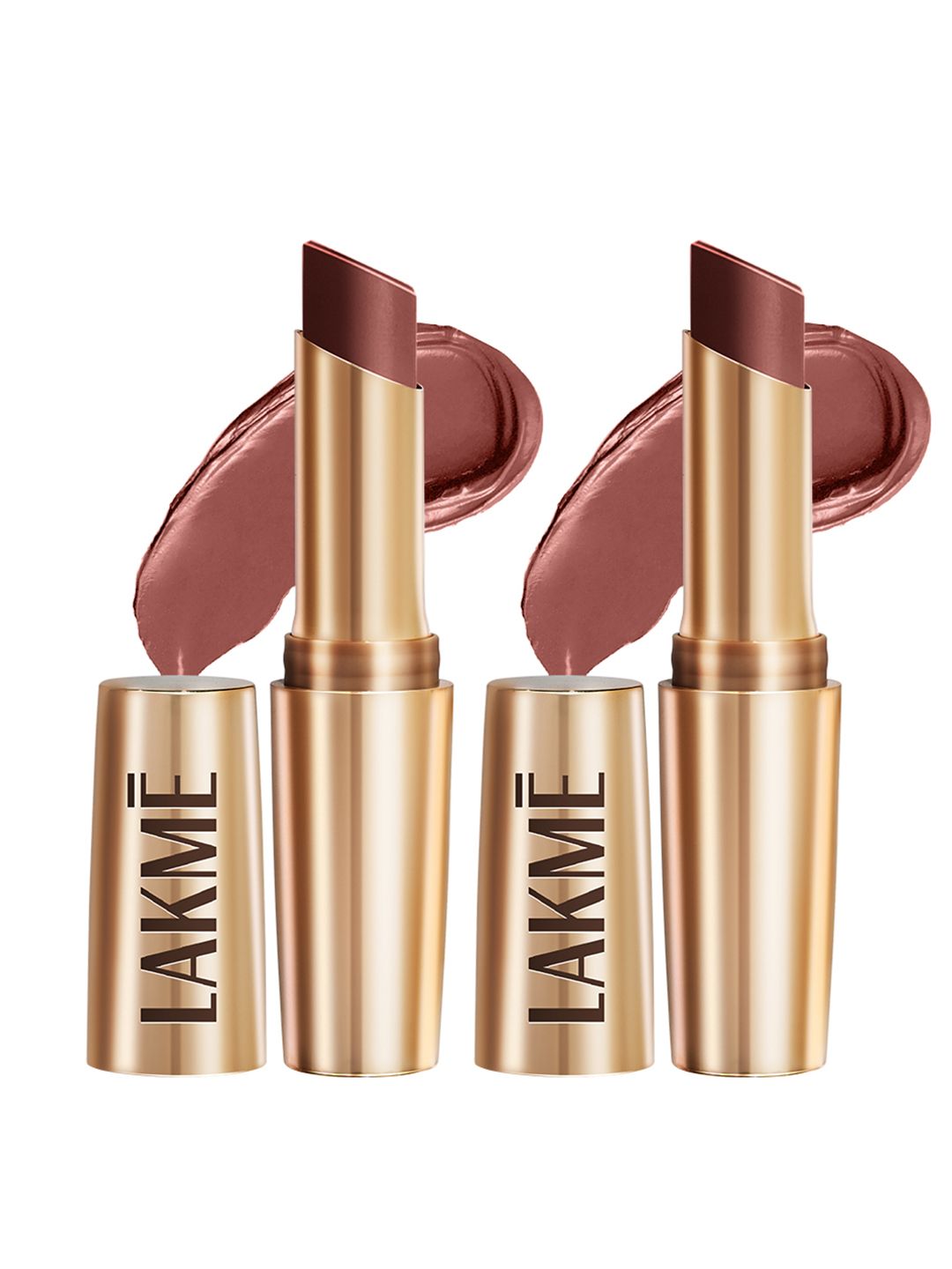 Lakme Set of 2 9to5 Powerplay Priming Matte Lipstick 3.6g each - Coffee Command